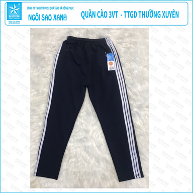 QUẦN CÀO 3 VIỀN TRẮNG TRUNG TÂM GIÁO DỤC THƯỜNG XUYÊN